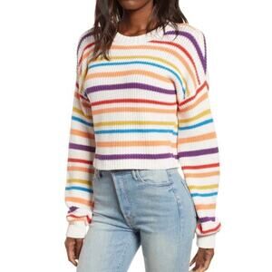BP Rainbow Stripe Knit Sweater